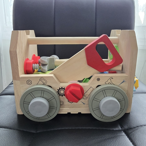 Colorful Wooden Tool Set for Kids - Picture 2 of 11